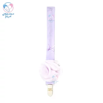 بند پستانک کارامل گل توری کارامل 1243 Caramell یاسی