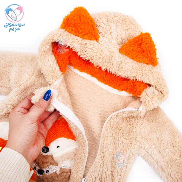 سرهمی پولیشی طرح روباه نهاد 5323 Nehad جنس پولیشی گرم و لطیف