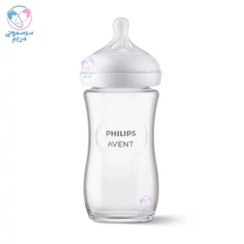 شیشه شیر نچرال ضد چکه 240 میل پیرکس اونت Avent