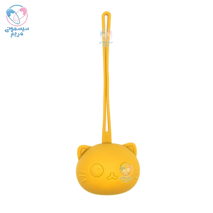 قاب پستانک سیلیکونی بند دار پیشی کاملاً سیلیکونی و فاقد BPA