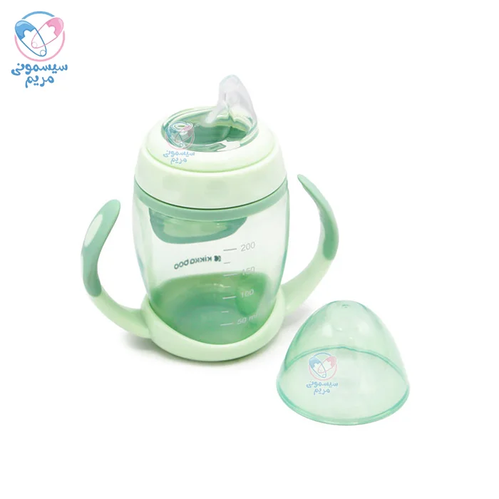 لیوان آبمیوه خوری دسته دار 200 میل Happy کیکابو Kikkaboo با مقاومت بالا