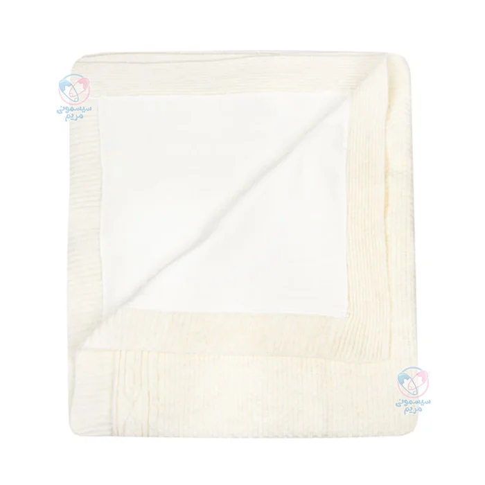 پتو بافت بیبی دولا Babydola 13518 شیری