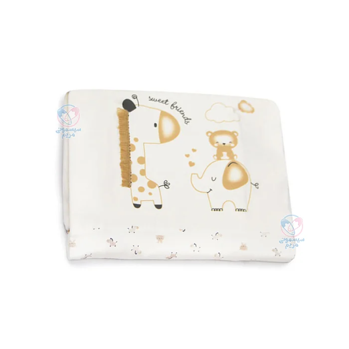 تهیه شده از پارچه نخی، ضدحساسیت، لطافت بالا و طرح فانتزی حیوانات