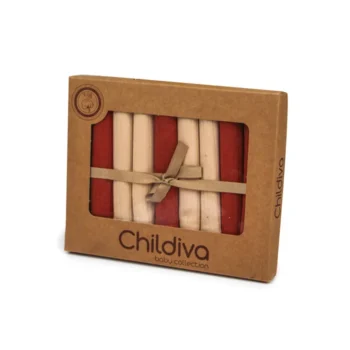 دستمال دست و صورت 7 عددی چیلدیوا 24003 Childiva آجری کرم