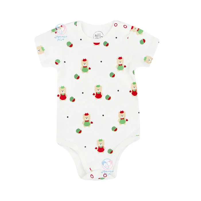 ست سه تیکه یلدایی طرح خرس 4077 کاملاً ضد حساسیت