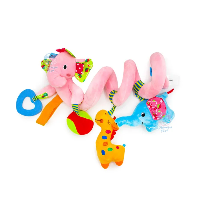 آویز مارپیچ سوزی Sozzy صورتی