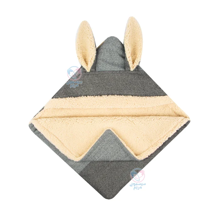 پتو خرگوشی موکا مامی‌لند Mamiland Mocka طوسی پررنگ