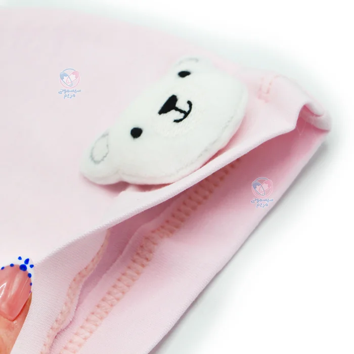 کلاه نخی خرسی بی بیبی با کشسانی متناسب با سر کودک