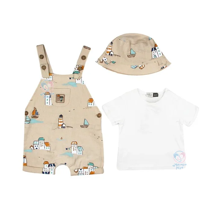 دوبندی و تیشرت لوکا ایندیگو 14203 Indigo کاملا ضد حساسیت