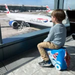 چمدان چرخدار هواپیما آبی ترانکی Trunki