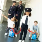 چمدان چرخدار هواپیما آبی ترانکی Trunki