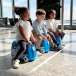 چمدان چرخدار هواپیما آبی ترانکی Trunki