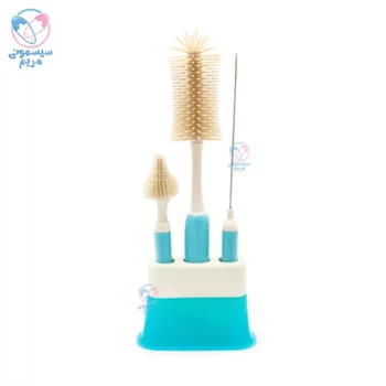 استند شیشه شور سیلیکونی سه تیکه رووکو Rovco آبی