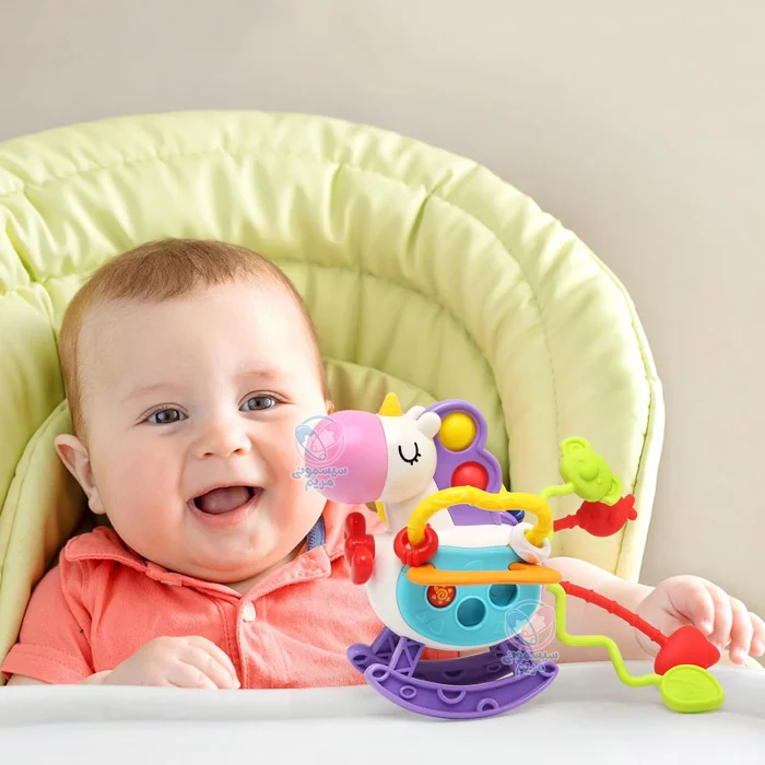 جغجغه و دندونی یونیکورن 208 طراحی رنگارنگ