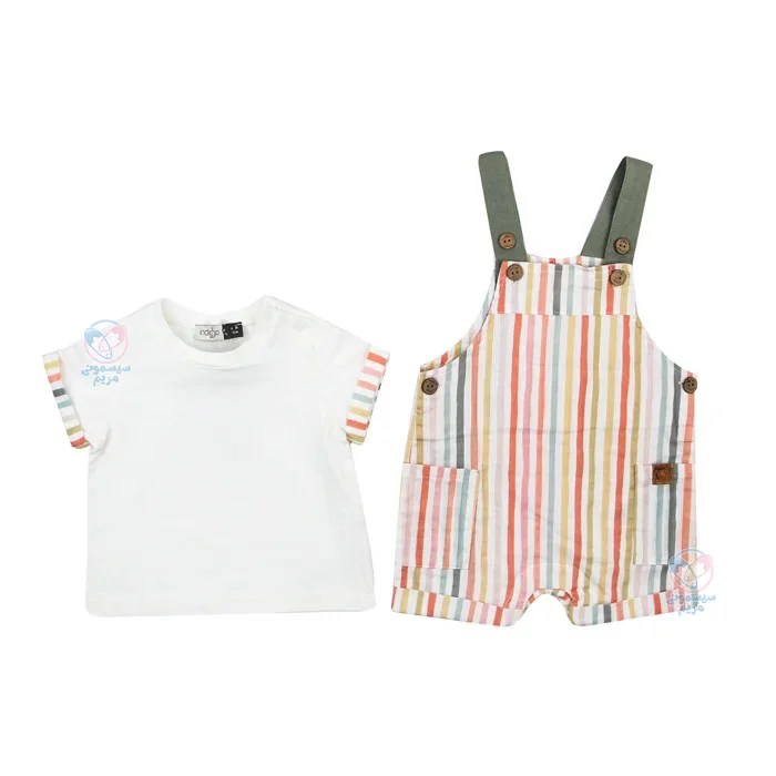 دوبندی تیشرت کلاه پسرانه آیدین ایندیگو Indigo 14206 با پارچه نخپنبهای ضد حساسیت