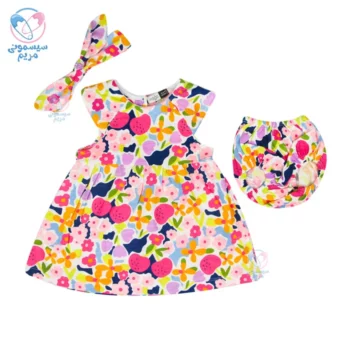 سارافون دخترانه گیلاس ایندیگو Indigo 421162