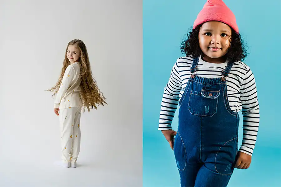 زمان خرید لباس بچهگانه به جدول سایزبندی مخصوص هر برند دقت کنید.