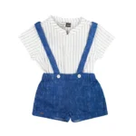 پیراهن و شلوارک طرح جین ایندیگو Indigo 13248