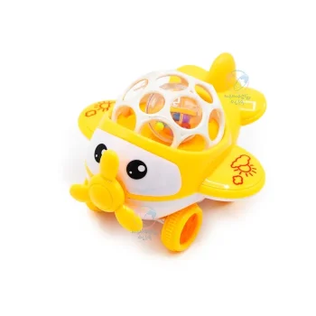 جغجغه هواپیمایی بیبی تویز Baby Toys 8107 سفید زرد