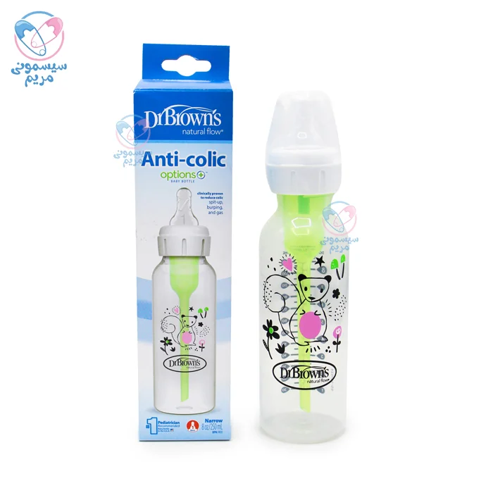 شیشه شیر 250 میل طلقی دکتر براون سنجاب Dr.Brown's 81108