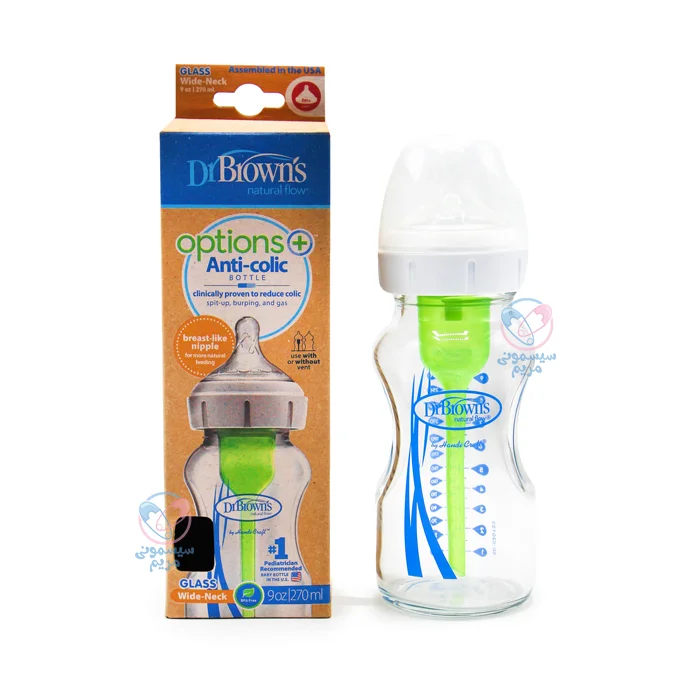 شیشه شیر 270 میل پیرکس با جعبه دکتر براون 91700 Dr.Brown's