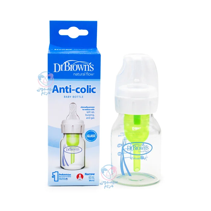 شیشه شیر 60 میل پیرکس لاغر دکتر براون 061 Dr.Brown's