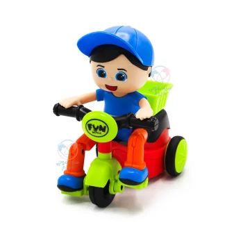 پسر سه‌چرخه سوار 9588 آبی