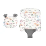 بالش شیردهی 10 کاره بیبی کالم BabyCalm رنگین کمان طوسی