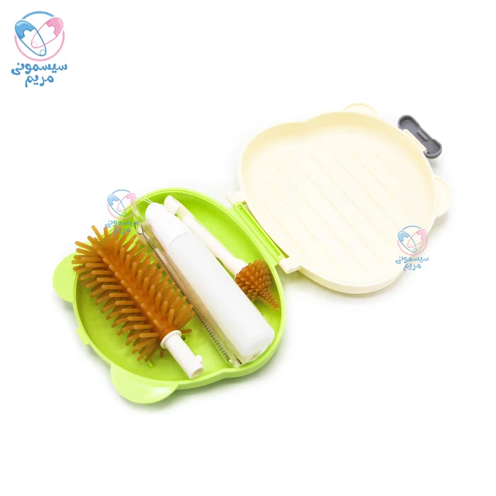 شامل 4 تکه: برس شیشهشور بزرگ، متوسط و کوچک، برس سرشیشه و نیشور