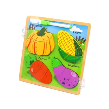 پازل چوبی برجسته پشت وایت بردی