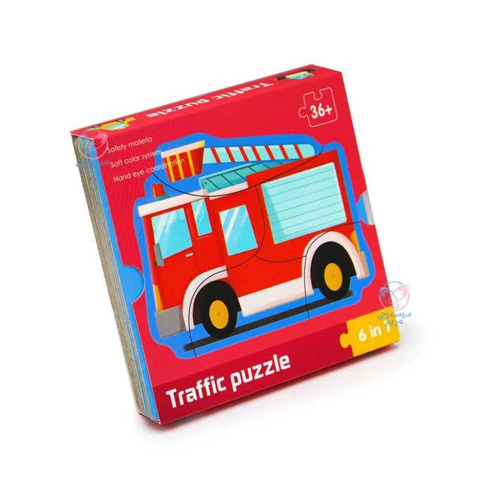 پازل چوبی کارتی کمک به یادگیری رنگها و اشکال