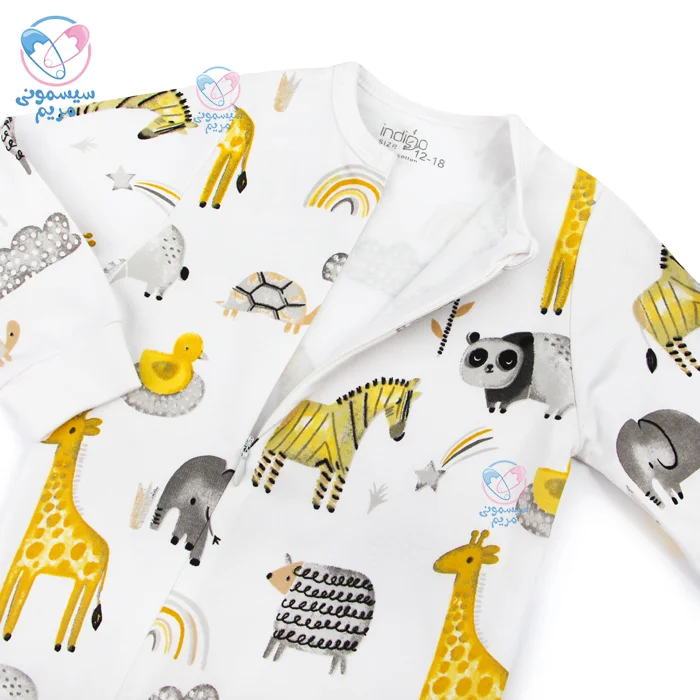 سرهمی زیپی ببعی 420158 Indigo جنس نخپنبه ضدحساسیت