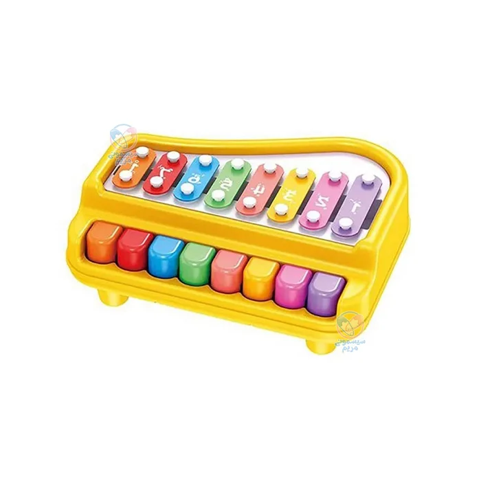 پیانو بزرگ 8 کلید هانگر Huanger 8010 زرد