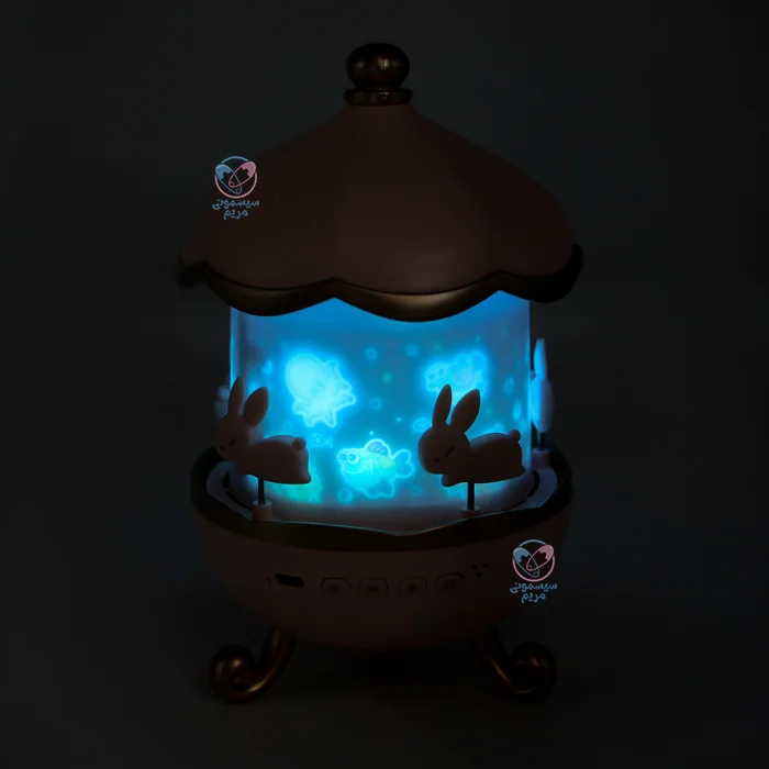 چراغ خواب کاروسلی خرگوش ZY 804149 ایجاد جلوههای نورانی و متنوع