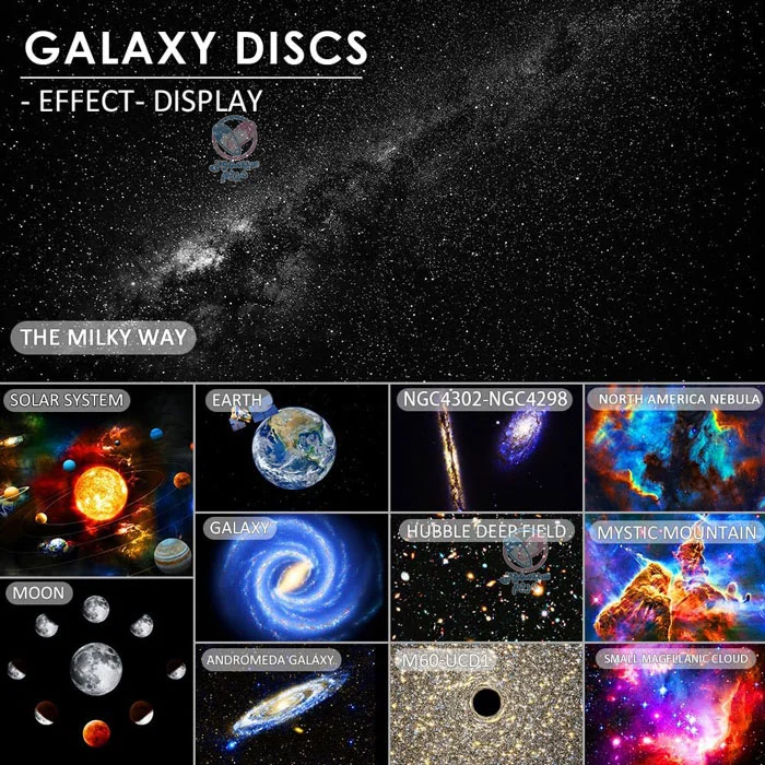 هر دیسک نمایی زیبا از کهکشانها، زمین، ماه و منظومه شمسی را ارائه میدهد