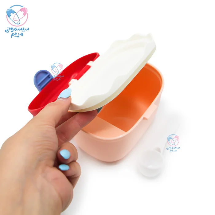 انباری شیر خشک و پیمانه رووکو با محفظه جداگانه برای اسکوپ یا قاشق