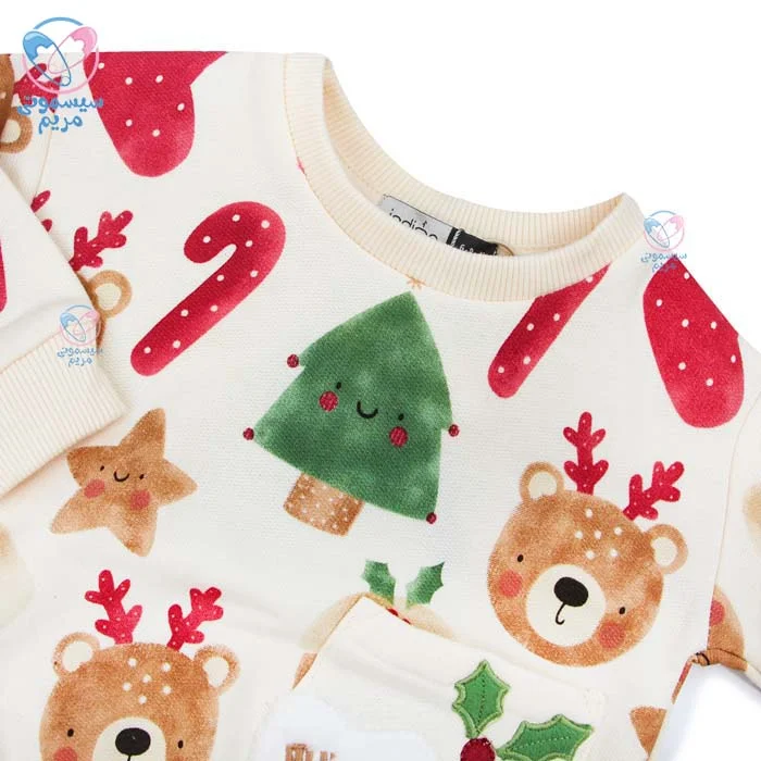 بلوز و شلوار تو کرکی سانتا گرم و مناسب فصول سرد