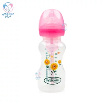 شیشه شیر 270 میلی لیتر با جعبه دکتر براون گل Dr.Brown’s 91801