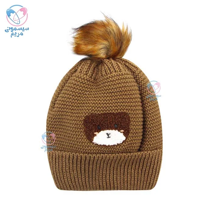 کلاه بافت زمستانی خرسی پاپو Papo Noura 3200 کرم