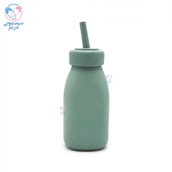 بطری نی دار سیلیکونی کیکابو Kikkaboo سبز