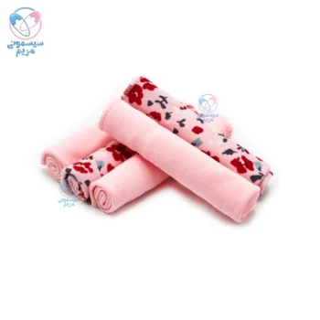 دستمال دست و صورت 10 عددی استوانه ای مینیسه Minisse 4921 صورتی