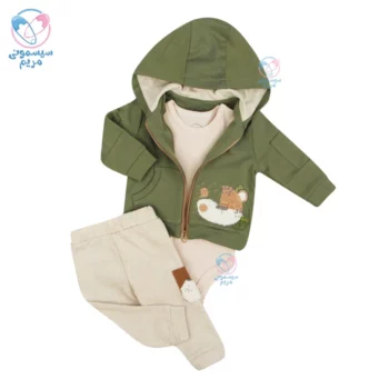 ست سه تیکه بادی و شلوار نیلی ببر Nili 4080