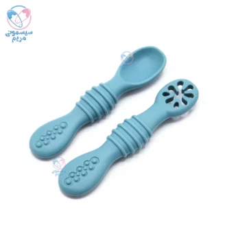 قاشق دو عددی پری اسپون Nuvy Pre Spoon آبی