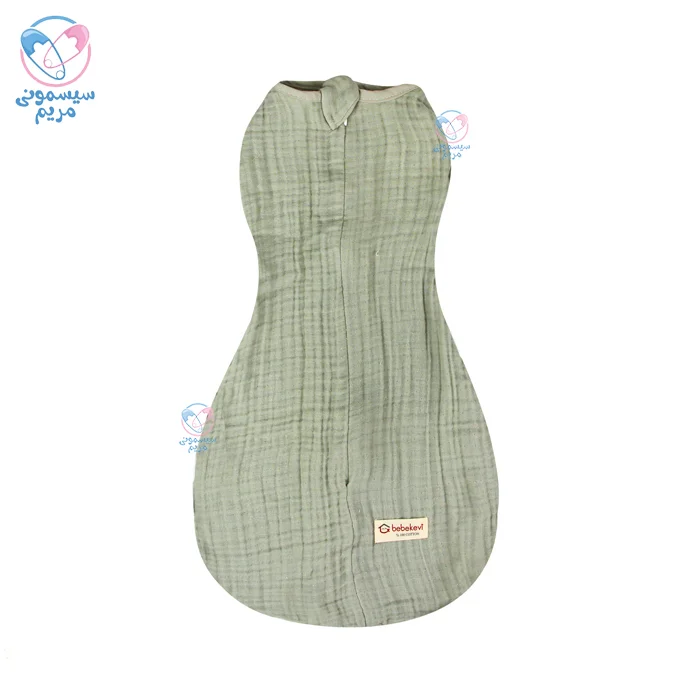 قنداق زیپی موسلین ببک اوی Bebekevi 232998 سبز