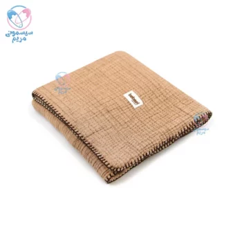 پتو دورپیچ نخی ضخیم ببسی Bebessi 4095 قهوه ای