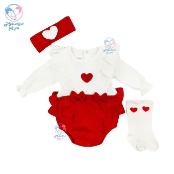 سه تیکه بادی جوراب شلواری هدسر مینی کایزن Mini Cayzen 245040