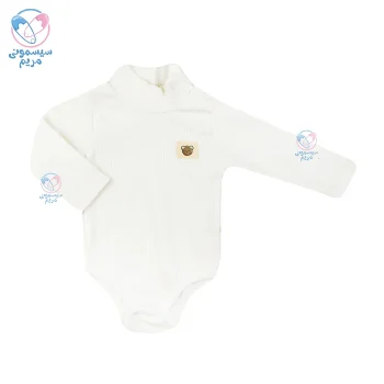 بادی آستین بلند یقه سه سانت کلبی خرگوش Colbi 538895 سفید