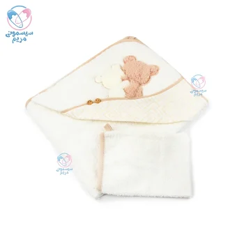 حوله دورپیچ کلاهدار کارامل تدی Caramell 9470