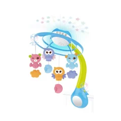 آویز تخت چراغ دار جغد سبز آبی