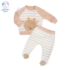 بلوز و شلوار مخمل طرح گوزن مای میو mymio 5451